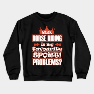 Riding Equestrian Horse Pony Riding Stable Girls Crewneck Sweatshirt